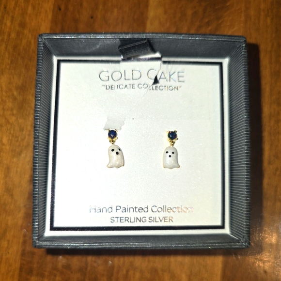 gold cake Jewelry - Gold Cake Ghost Earrings